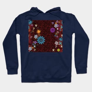 Colorful floral pattern Hoodie